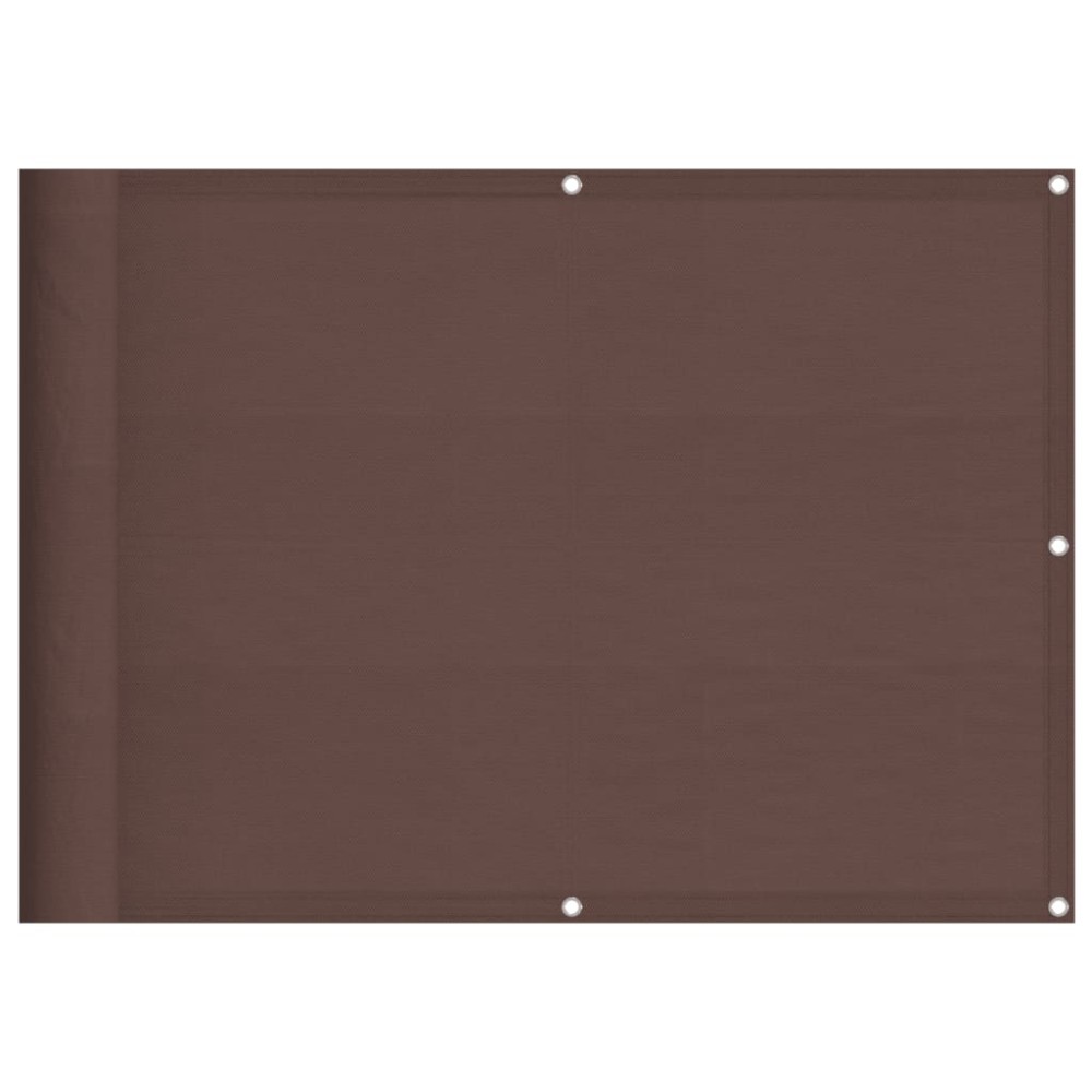 vidaXL Paravan de balcon, maro, 75x800 cm, 100% poliester oxford
