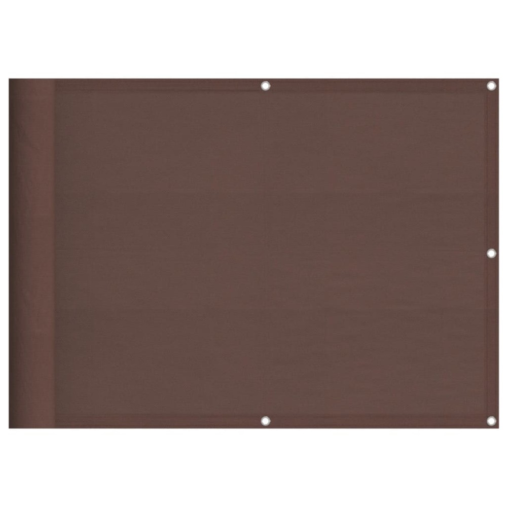 vidaXL Paravan de balcon, maro, 75x1000 cm, 100% poliester oxford