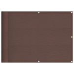 vidaXL Paravan de balcon, maro, 75x1000 cm, 100% poliester oxford
