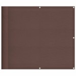 vidaXL Paravan de balcon, maro, 90x1000 cm, 100% poliester oxford