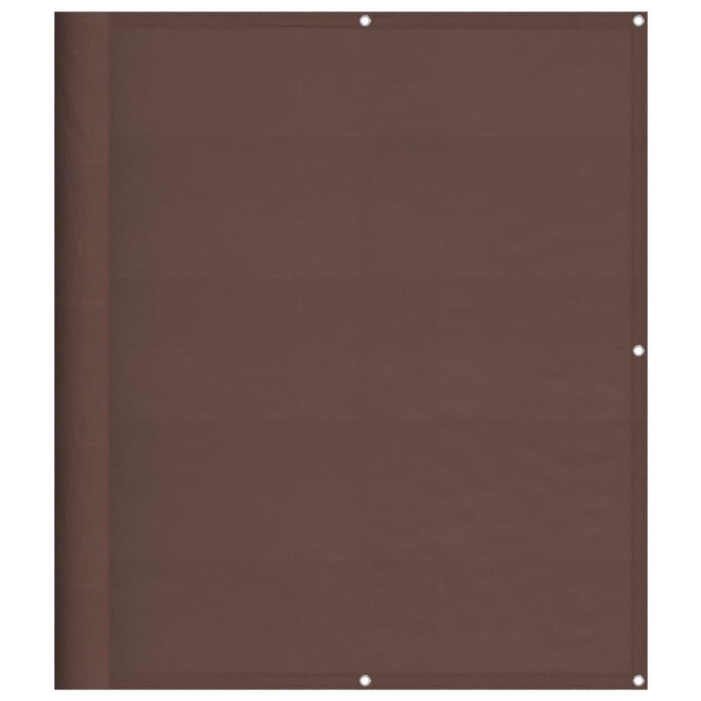 vidaXL Paravan de balcon, maro, 120x800 cm, 100% poliester oxford