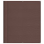 vidaXL Paravan de balcon, maro, 120x800 cm, 100% poliester oxford