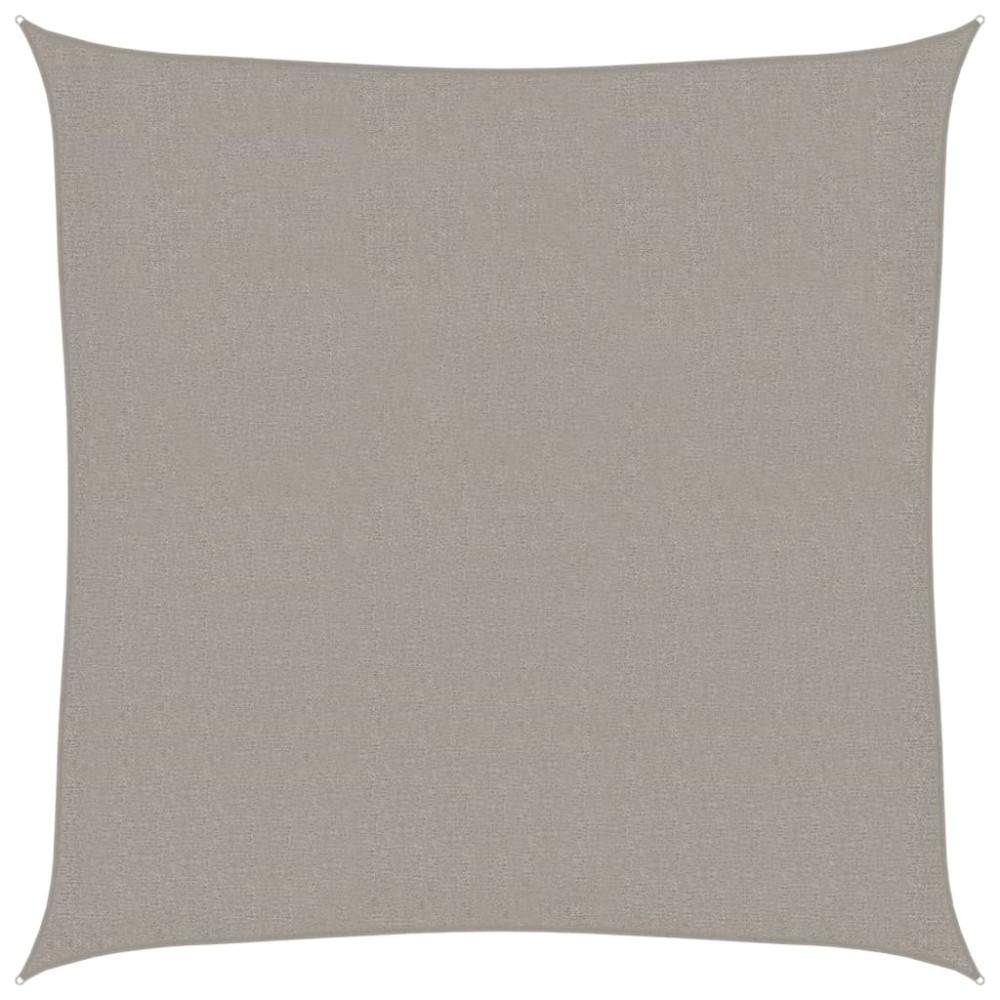 vidaXL Pânză parasolar, gri deschis, 2,5x2,5 m, pătrat, 160 g/m², HDPE