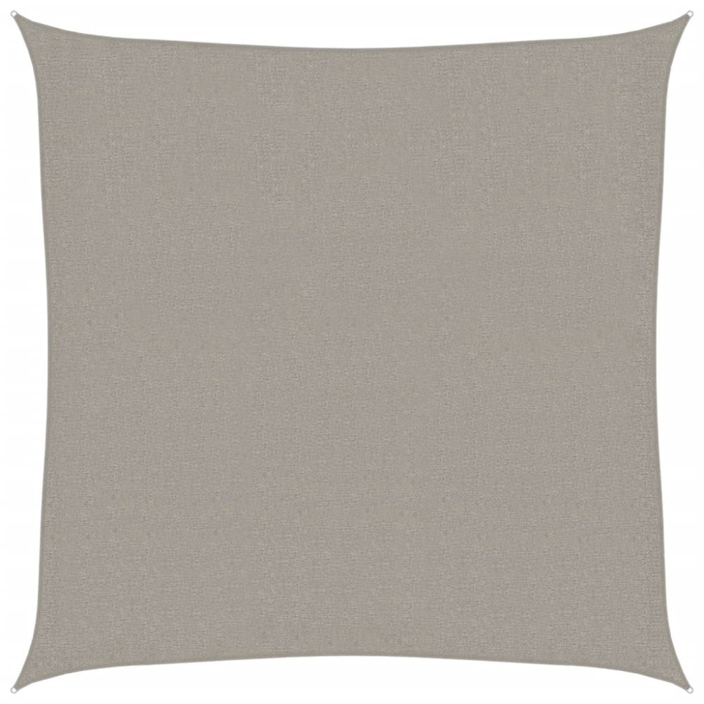 vidaXL Pânză parasolar, gri deschis, 3,6x3,6 m, pătrat, 160 g/m², HDPE