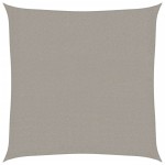 vidaXL Pânză parasolar, gri deschis, 3,6x3,6 m, pătrat, 160 g/m², HDPE