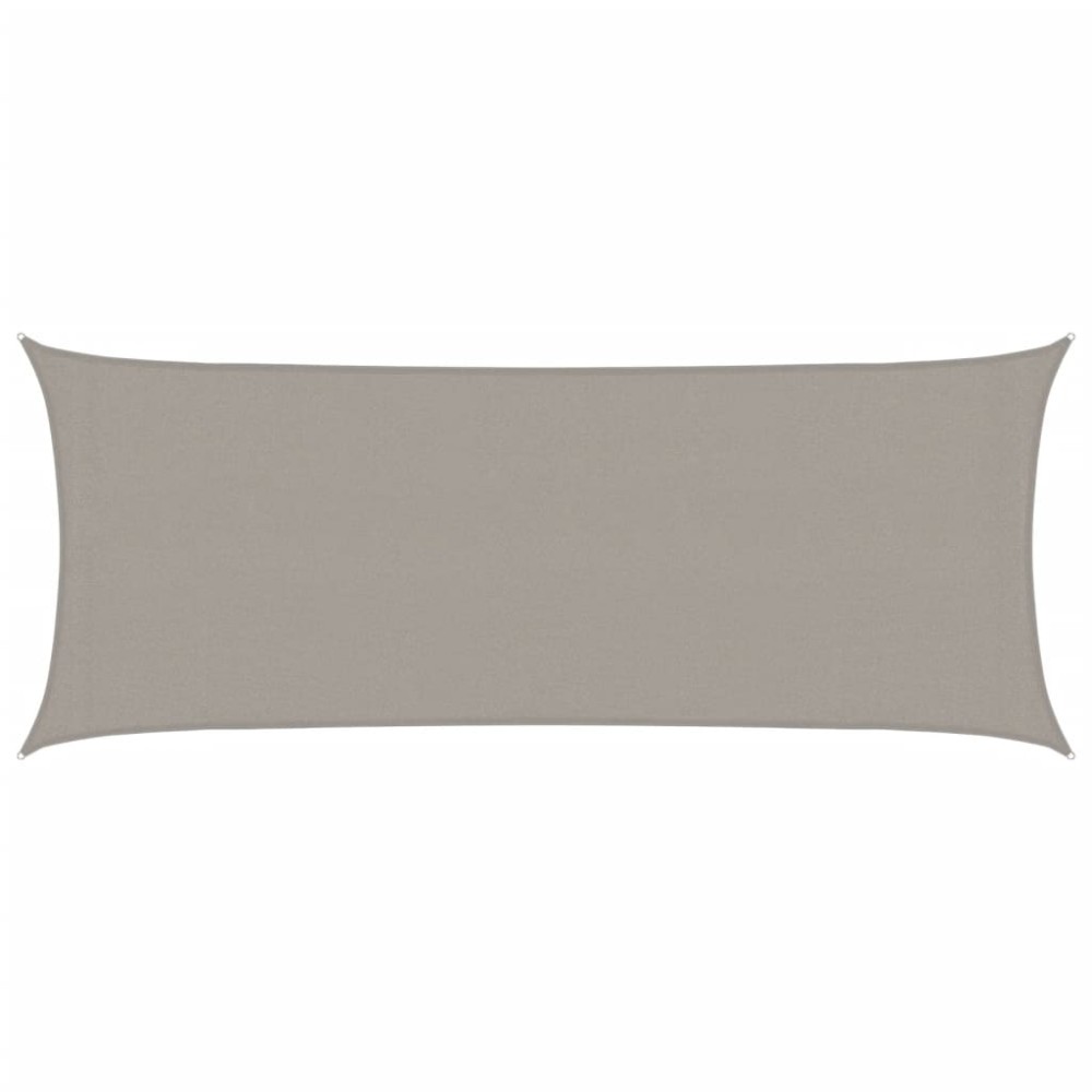 vidaXL Pânză parasolar gri deschis dreptunghiular 2x4,5m HDPE 160 g/m²