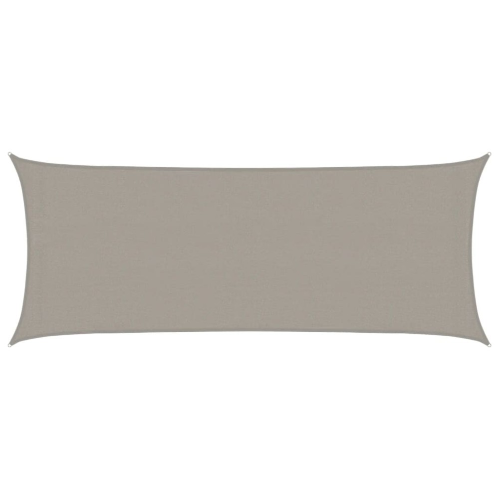 vidaXL Pânză parasolar gri deschis dreptunghiular 2x5 m HDPE 160 g/m²