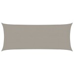 vidaXL Pânză parasolar gri deschis dreptunghiular 2x5 m HDPE 160 g/m²