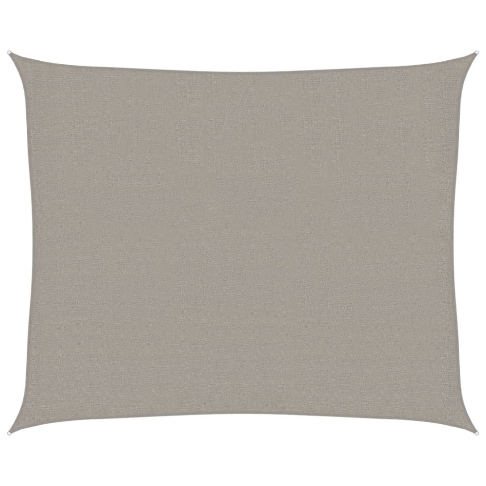 vidaXL Pânză parasolar gri deschis dreptunghiular 2,5x3m HDPE 160 g/m²