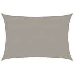 vidaXL Pânză parasolar gri deschis dreptunghiular 2,5x4m HDPE 160 g/m²