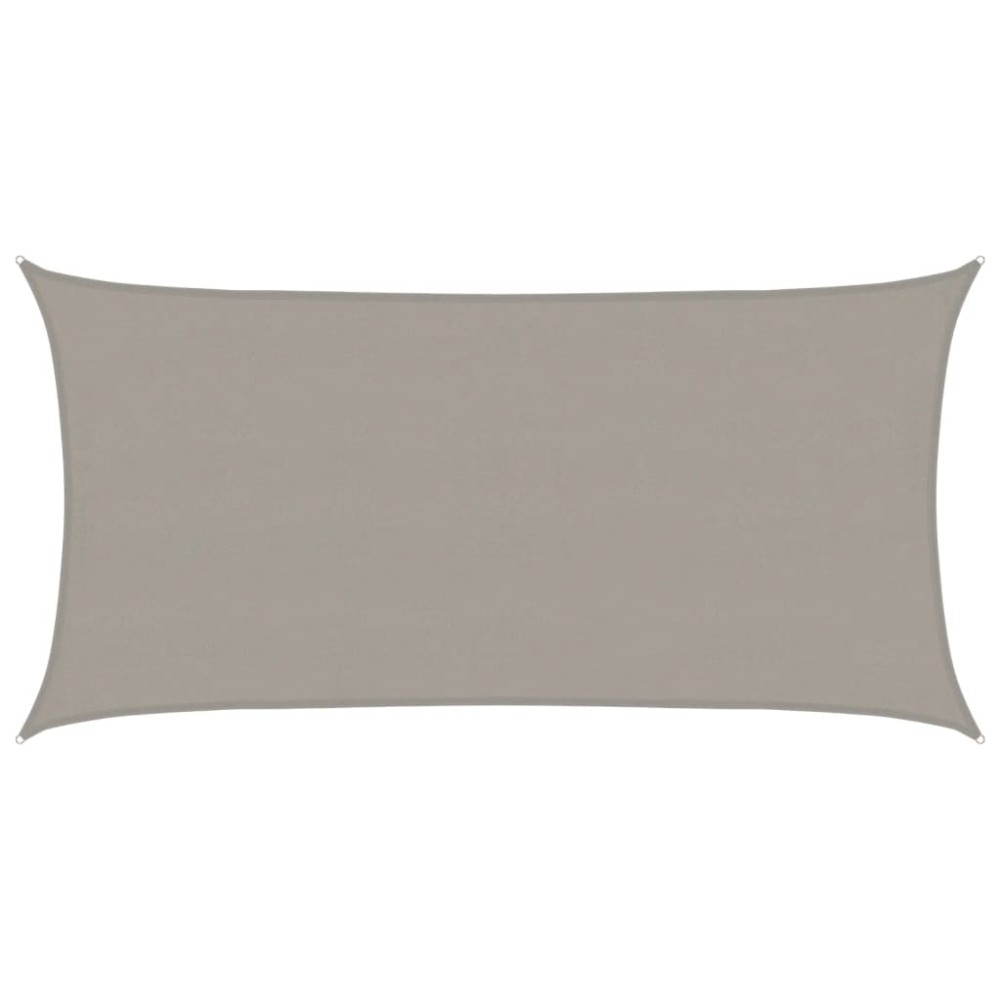 vidaXL Pânză parasolar gri deschis dreptunghiular 4x7 m HDPE 160 g/m²