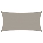 vidaXL Pânză parasolar gri deschis dreptunghiular 4x7 m HDPE 160 g/m²