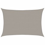 vidaXL Pânză parasolar gri deschis dreptunghiular 5x7 m HDPE 160 g/m²