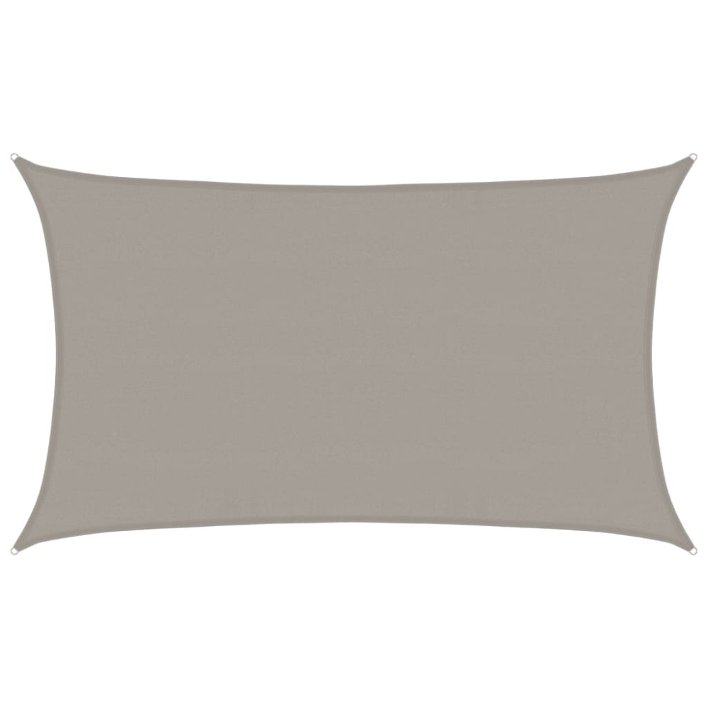 vidaXL Pânză parasolar gri deschis dreptunghiular 5x8 m HDPE 160 g/m²