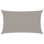 vidaXL Pânză parasolar gri deschis dreptunghiular 5x8 m HDPE 160 g/m²