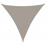 vidaXL Pânză parasolar gri triunghiular 3,6x3,6x3,6 m HDPE 160 g/m²