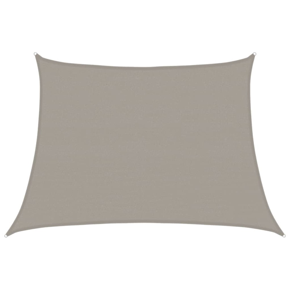vidaXL Pânză parasolar, gri deschis, 4/5x3 m, HDPE, 160 g/m², trapez