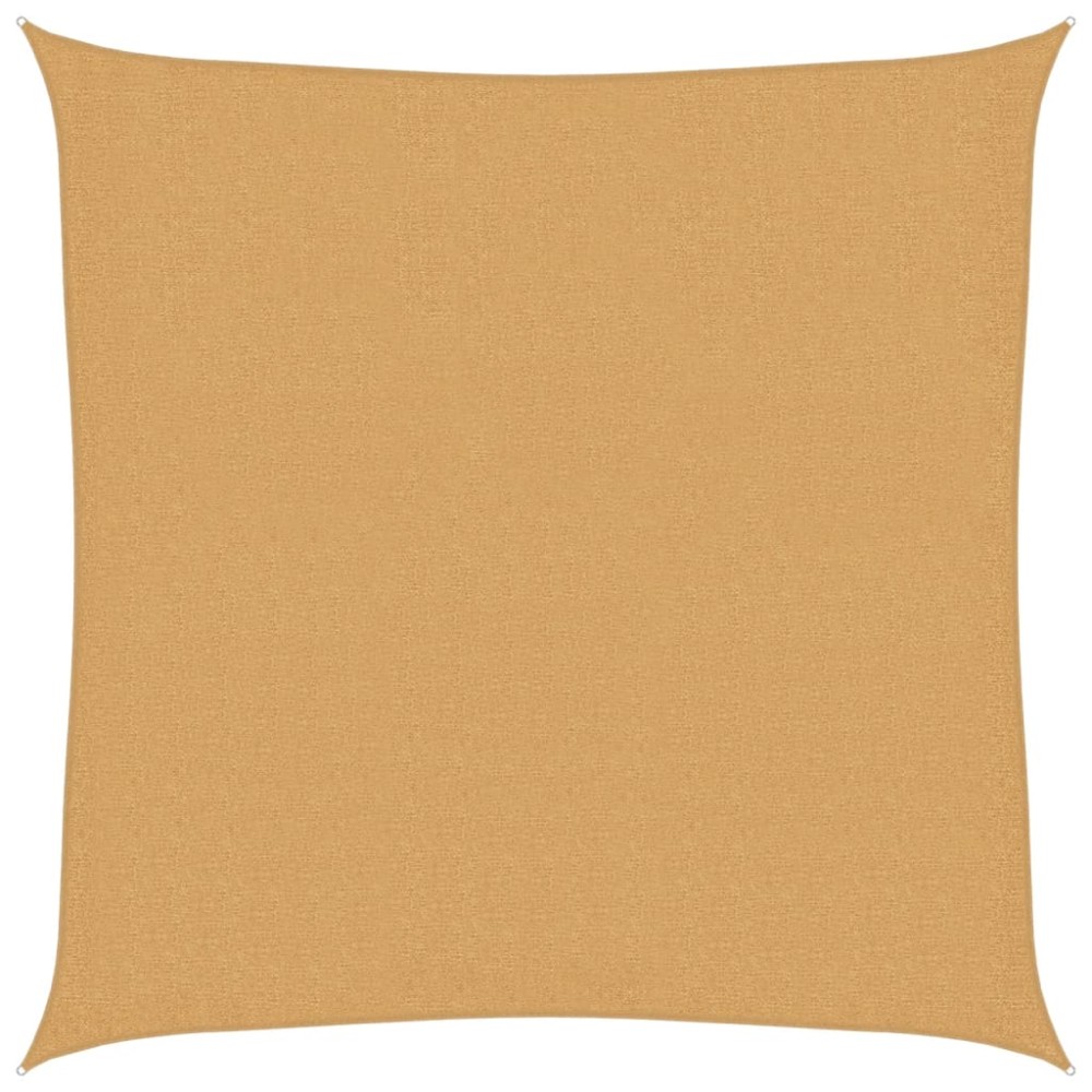 vidaXL Pânză parasolar, nisipiu, 2x2 m, pătrat, 160 g/m², HDPE