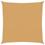 vidaXL Pânză parasolar, nisipiu, 2x2 m, pătrat, 160 g/m², HDPE