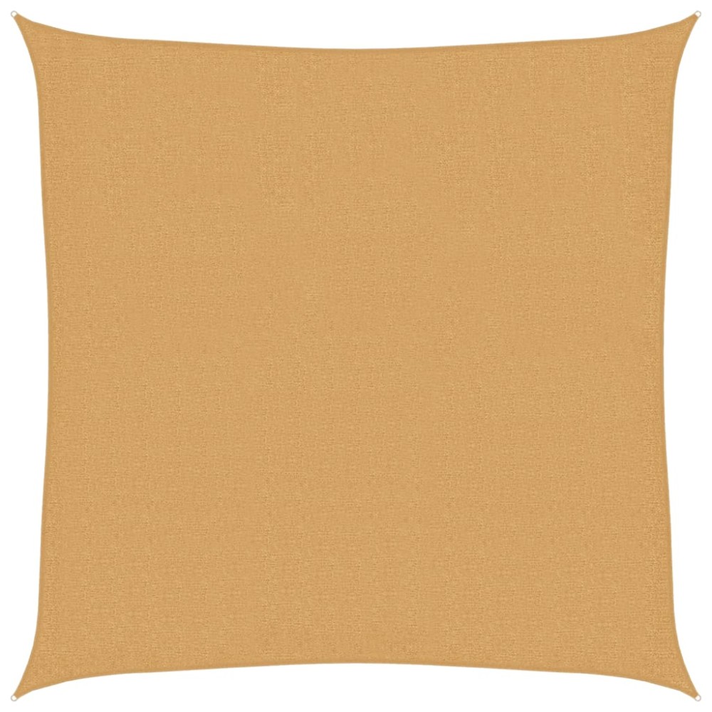 vidaXL Pânză parasolar, nisipiu, 3x3 m, pătrat, 160 g/m², HDPE