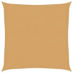 vidaXL Pânză parasolar, nisipiu, 3x3 m, pătrat, 160 g/m², HDPE