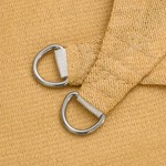 vidaXL Pânză parasolar, nisipiu, 3x3 m, pătrat, 160 g/m², HDPE