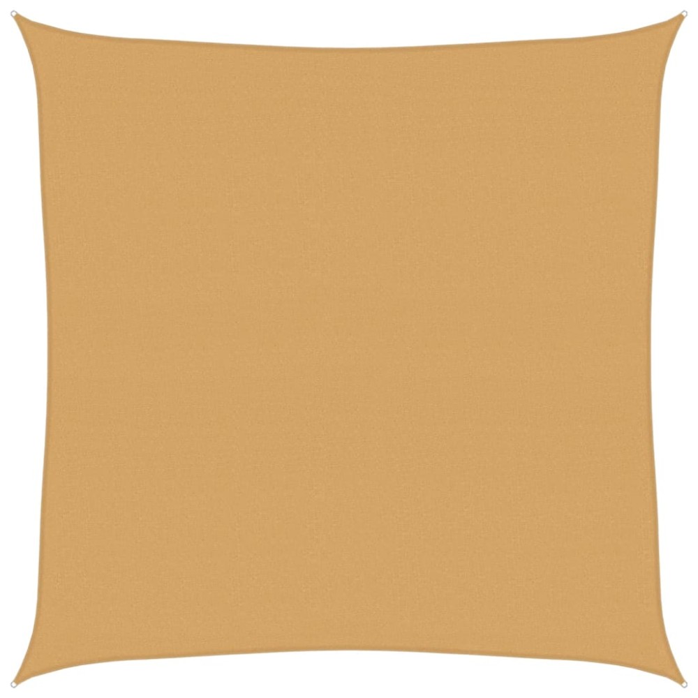 vidaXL Pânză parasolar, nisipiu, 4x4 m, pătrat, 160 g/m², HDPE