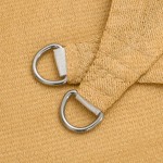 vidaXL Pânză parasolar, nisipiu, 5x5 m, pătrat, 160 g/m², HDPE