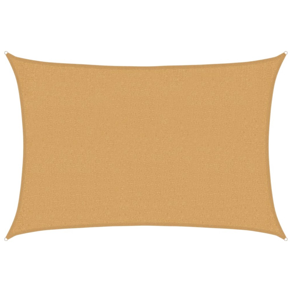 vidaXL Pânză parasolar, nisipiu dreptunghiular 2x3 m, HDPE, 160 g/m²