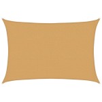 vidaXL Pânză parasolar nisipiu dreptunghiular 2,5x3,5 m HDPE 160 g/m²