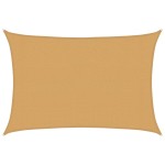 vidaXL Pânză parasolar, nisipiu dreptunghiular 3x4,5 m HDPE 160 g/m²