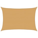 vidaXL Pânză parasolar, nisipiu dreptunghiular 5x6 m HDPE 160 g/m²