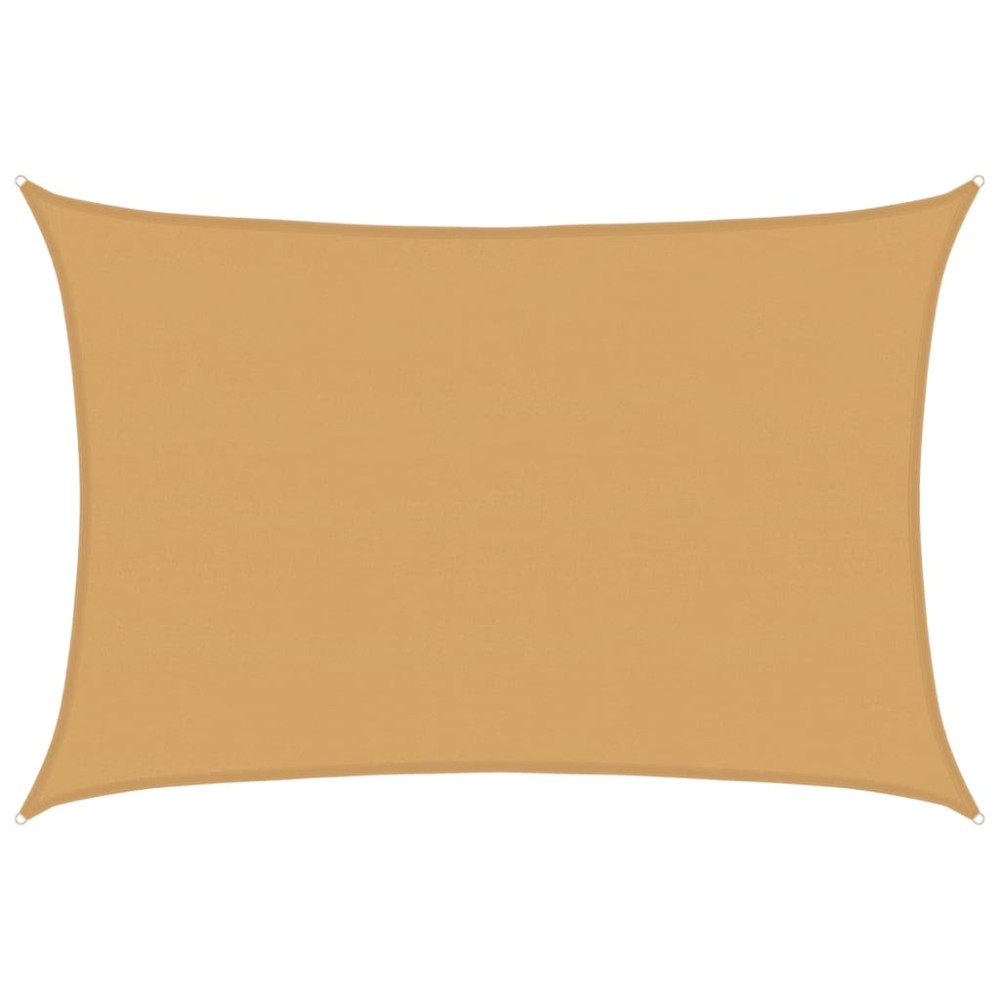 vidaXL Pânză parasolar, nisipiu dreptunghiular 5x7 m HDPE 160 g/m²