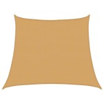vidaXL Pânză parasolar, gri deschis, trapez, 3/4x3 m, HDPE, 160 g/m²