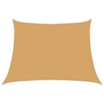 vidaXL Pânză parasolar, gri deschis, 4/5x3 m, HDPE, 160 g/m², trapez