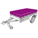 vidaXL Plasă de remorcă, verde, 2x3 m, HDPE