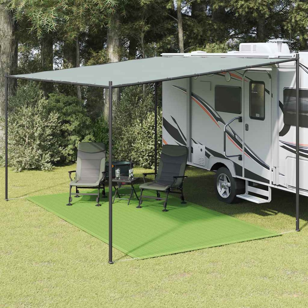 vidaXL Covor pentru cort, verde deschis, 250x450 cm, HDPE