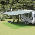 vidaXL Covor pentru cort, verde deschis, 400x700 cm, HDPE vidaXL Covor pentru cort, verde deschis, 400x700 cm, HDPE