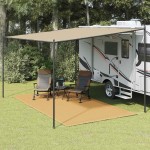 vidaXL Covor pentru cort, nisipiu, 200x400 cm, HDPE vidaXL Covor pentru cort, nisipiu, 200x400 cm, HDPE