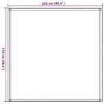 vidaXL Covor pentru cort, nisipiu, 250x250 cm, HDPE