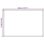 vidaXL Covor pentru cort, nisipiu, 250x300 cm, HDPE