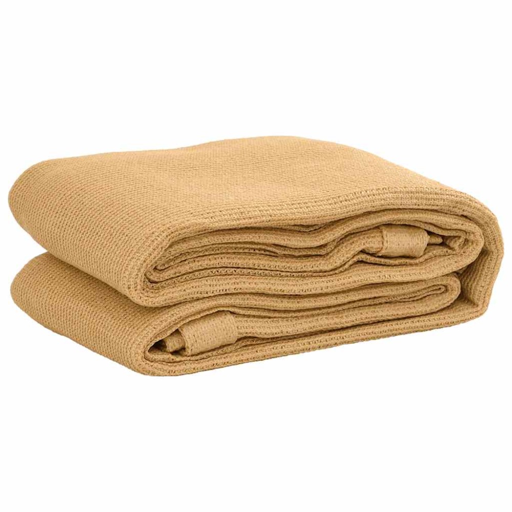 vidaXL Covor pentru cort, nisipiu, 250x450 cm, HDPE