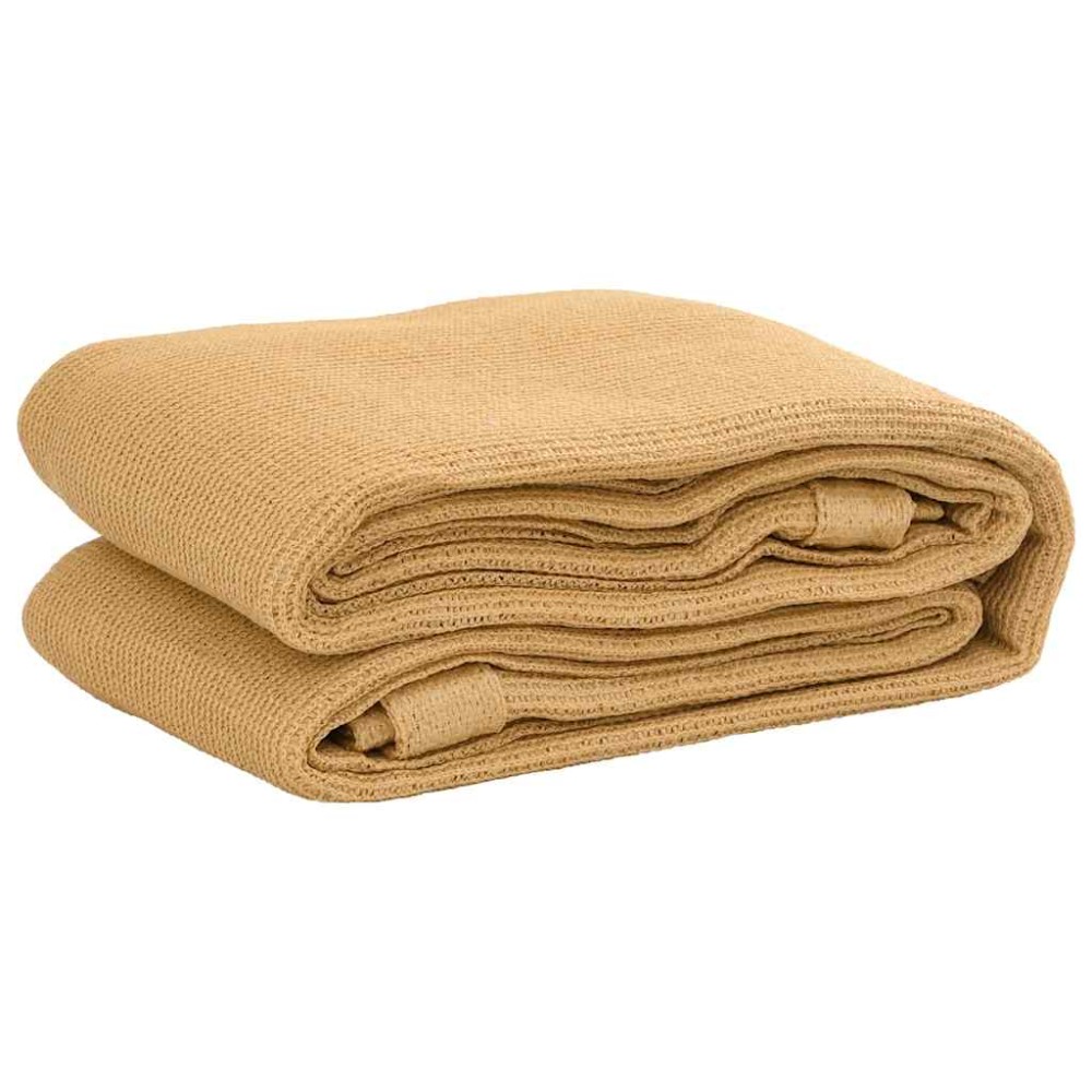 vidaXL Covor pentru cort, nisipiu, 250x550 cm, HDPE