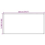 vidaXL Covor pentru cort, nisipiu, 250x550 cm, HDPE