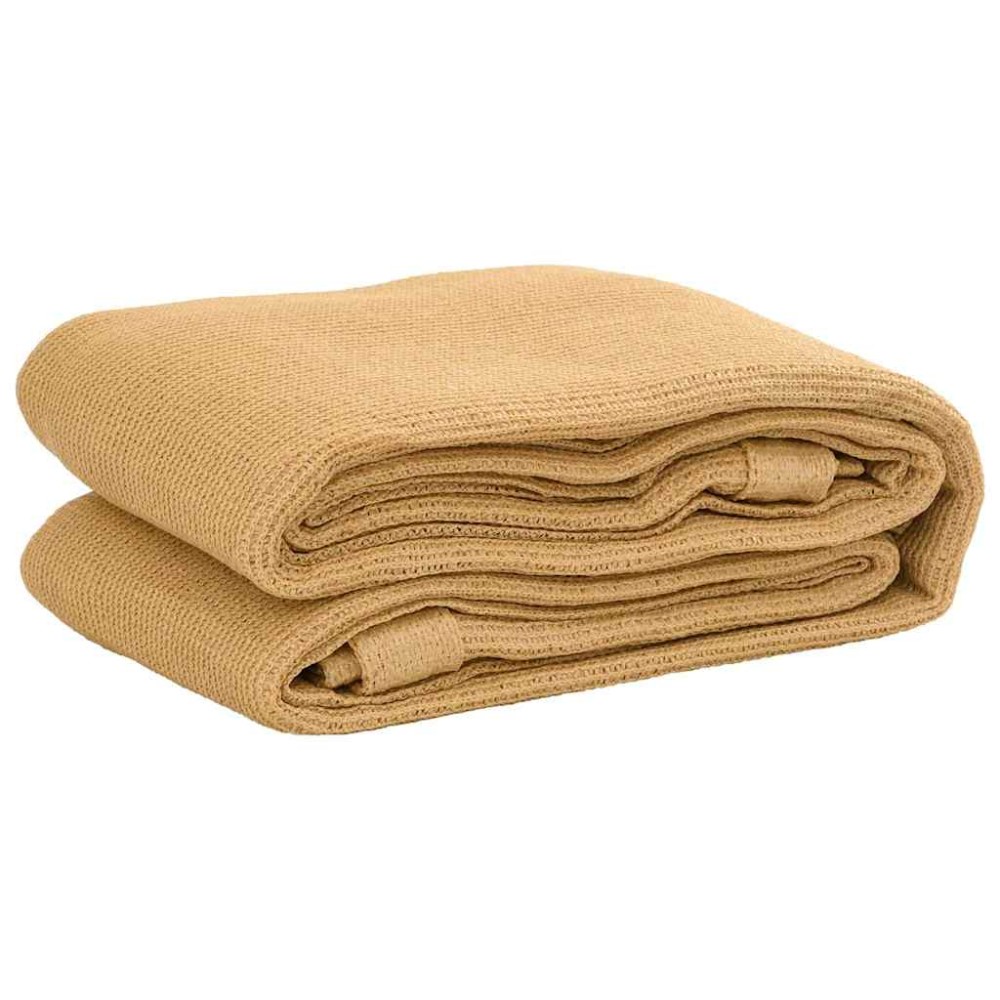 vidaXL Covor pentru cort, nisipiu, 250x600 cm, HDPE