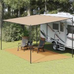 vidaXL Covor pentru cort, nisipiu, 300x600 cm, HDPE vidaXL Covor pentru cort, nisipiu, 300x600 cm, HDPE
