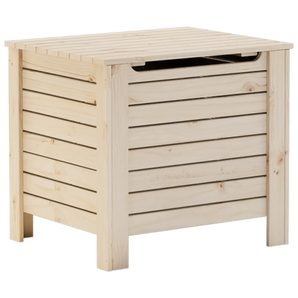 vidaXL Cutie de depozitare cu capac "RANA" 60x49x54 cm, lemn masiv pin