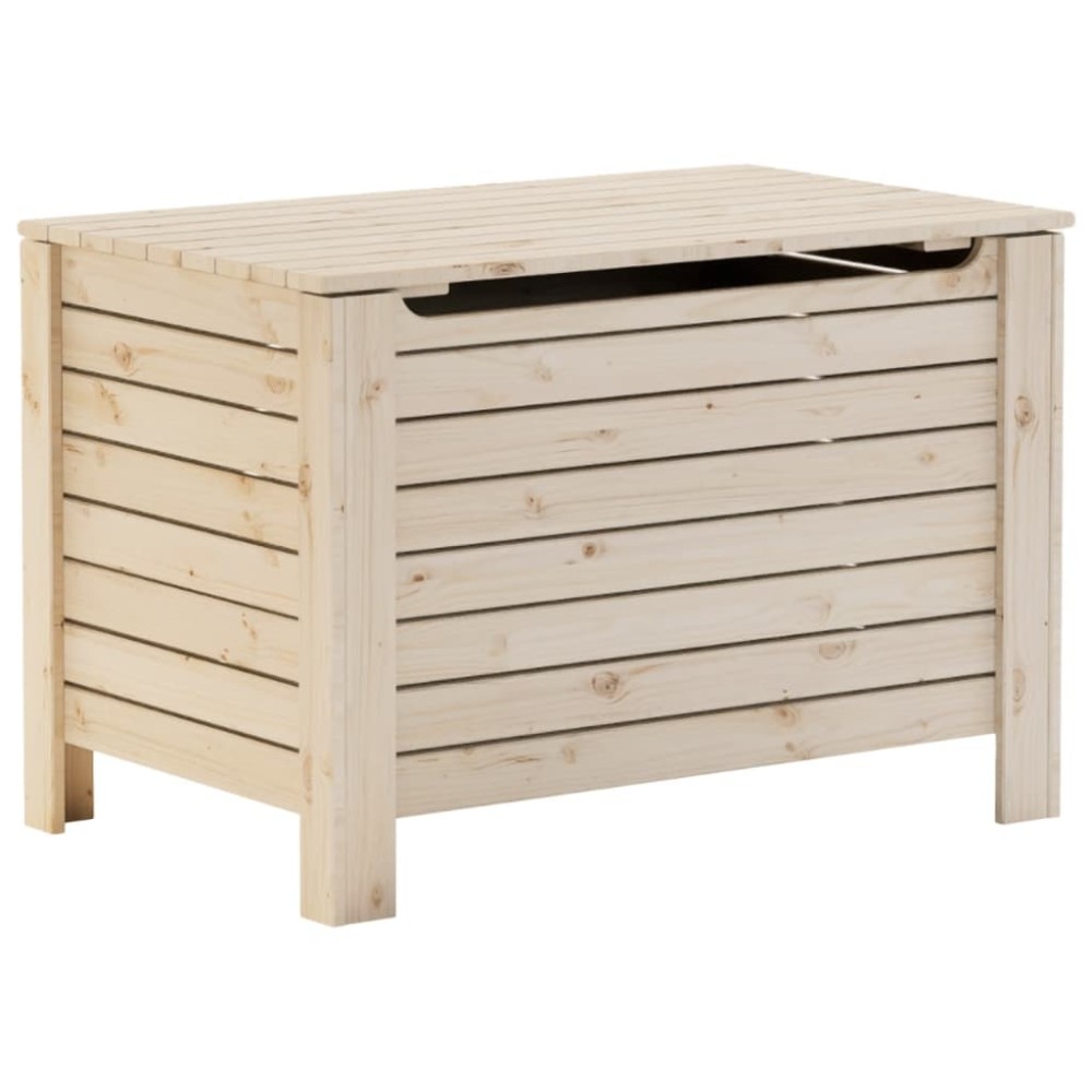 vidaXL Cutie de depozitare cu capac "RANA" 80x49x54 cm, lemn masiv pin