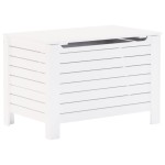 vidaXL Cutie depozitare capac "RANA", alb, 80x49x54 cm, lemn masiv pin vidaXL Cutie depozitare capac "RANA", alb, 80x49x54 cm, lemn masiv pin