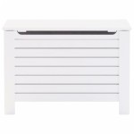 vidaXL Cutie depozitare capac "RANA", alb, 100x49x54cm, lemn masiv pin vidaXL Cutie depozitare capac "RANA", alb, 100x49x54cm, lemn masiv pin